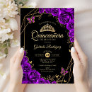 Search for purple and gold invitations For her