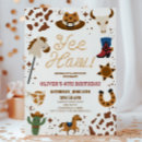 Search for cowboy 4th birthday invitations For kids