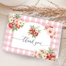 Search for strawberry thank you cards Floral