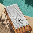 Search for honeymoon beach towels Black and white
