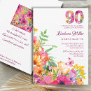 Search for red 90th birthday invitations Ninetieth