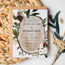 Search for wood slice wedding invitations Country