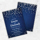Search for diamond and pearls birthday invitations Denim and diamonds
