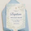 Search for watercolor baptism invitations Blue
