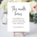 Search for wedding tabletop signs Black and white
