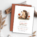 Search for hedgehog birthday invitations Mushroom