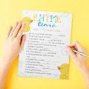 Search for nursery rhyme baby shower games Fill in the blank
