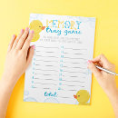 Search for memory games Baby shower