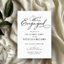 Search for black and white engagement party invitations Modern