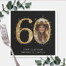 Search for 60th birthday napkins Glitter