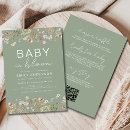 Search for wildflower baby shower invitations Gender neutral