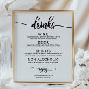 Search for bar menu posters Black and white