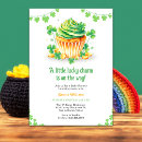 Search for shamrock invitations Green and gold