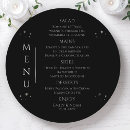 Search for black and silver wedding menus Minimalist