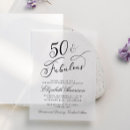 Search for dinner 50th birthday invitations Elegant