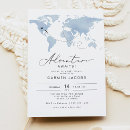 Search for destination baby shower invitations World map