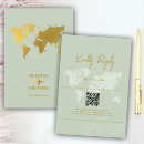 Search for destination wedding enclosure cards World map