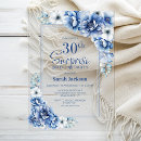 Search for surprise 30th birthday invitations Floral
