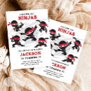 Search for martial arts birthday invitations Calling all ninjas