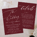 Search for red and white wedding invitations Simple