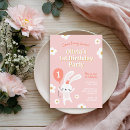 Search for bunny 1st birthday invitations For kids