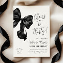 Search for black 30th birthday invitations Coquette