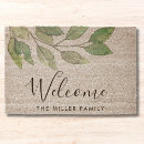 Search for monogrammed doormats Greenery