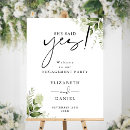 Search for she said yes wedding signs Calligraphy
