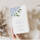 Search for hydrangea wedding programs Elegant