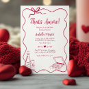 Search for whimsical bridal shower invitations Red