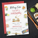 Search for sushi invitations Watercolor