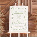 Search for rustic bridal shower signs Green
