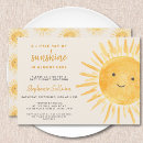 Search for sun baby shower invitations You are my sunshine