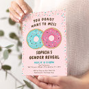 Search for donut gender reveal invitations Modern