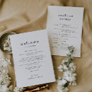 Search for itinerary for guests wedding programs Bride