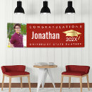 Search for red and gold banners High school