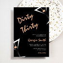 Search for dirty thirty birthday invitations Modern