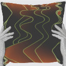 Search for green and brown pillows Black