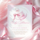 Search for swan baby shower invitations Modern