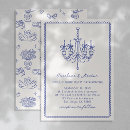 Search for chandelier wedding invitations Blue