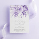 Search for lilac and silver wedding invitations Floral