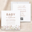 Search for square baby shower invitations Floral