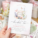 Search for floral bridal shower invitations Whimsical