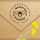 Search for bee rubber stamps Round
