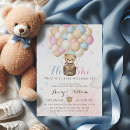 Search for bears gender reveal invitations He or she