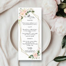 Search for floral wedding menus Reception
