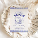 Search for pizza birthday invitations Blue