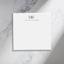 Search for monogrammed post it notes Clean