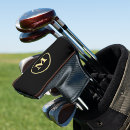 Search for black and gold golf head covers Monogrammed