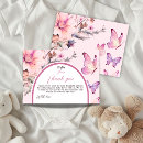 Search for butterfly thank you cards Wildflower baby shower